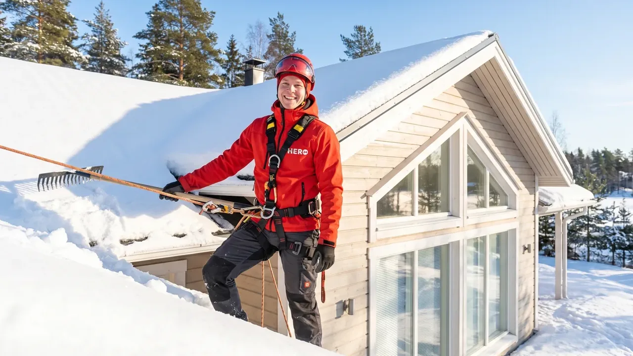 Roof snow removal